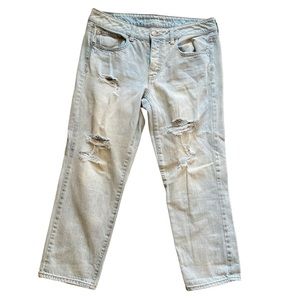 American Eagle Boy Crop Jeans Size 10